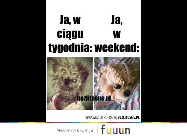 Tydzień vs weekend